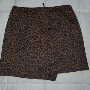 Leopard Print Mini Skirt